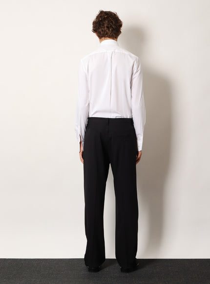 Balenciaga Straight Fit Cotton Trousers