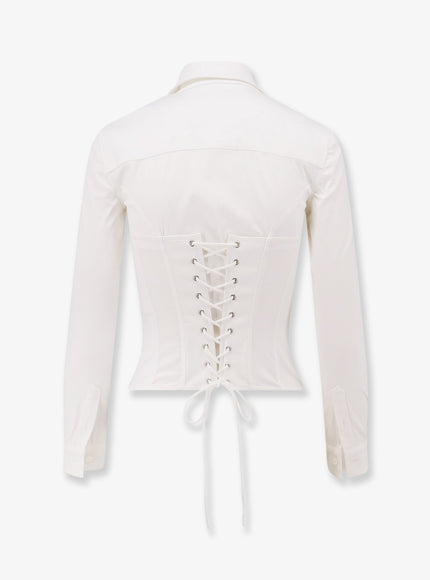Balenciaga Cotton Blend Corset Shirt