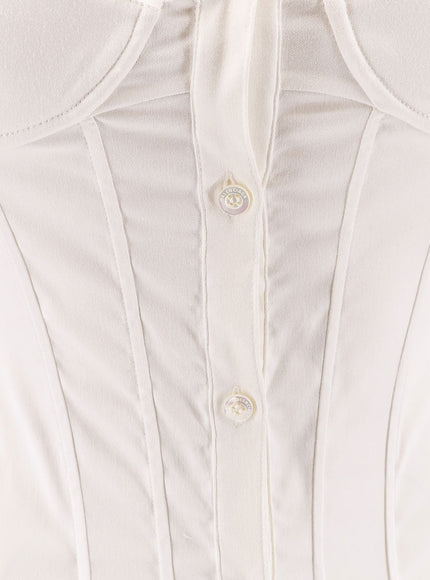 Balenciaga Cotton Blend Corset Shirt