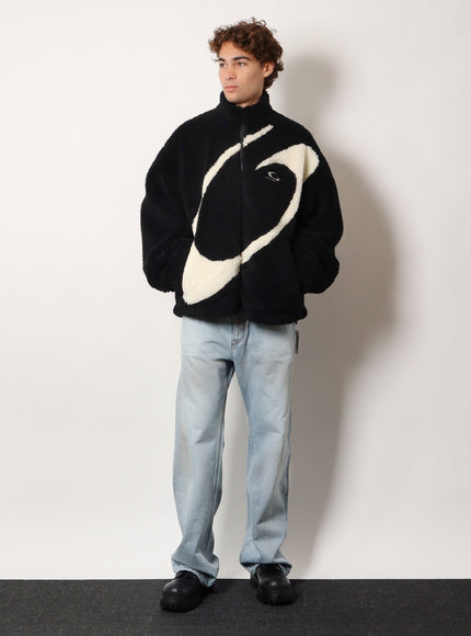 Balenciaga Oversized Faux Fur Jacket