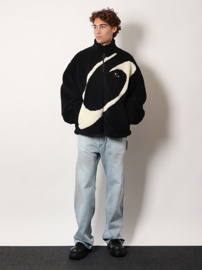 Balenciaga Oversized Faux Fur Jacket