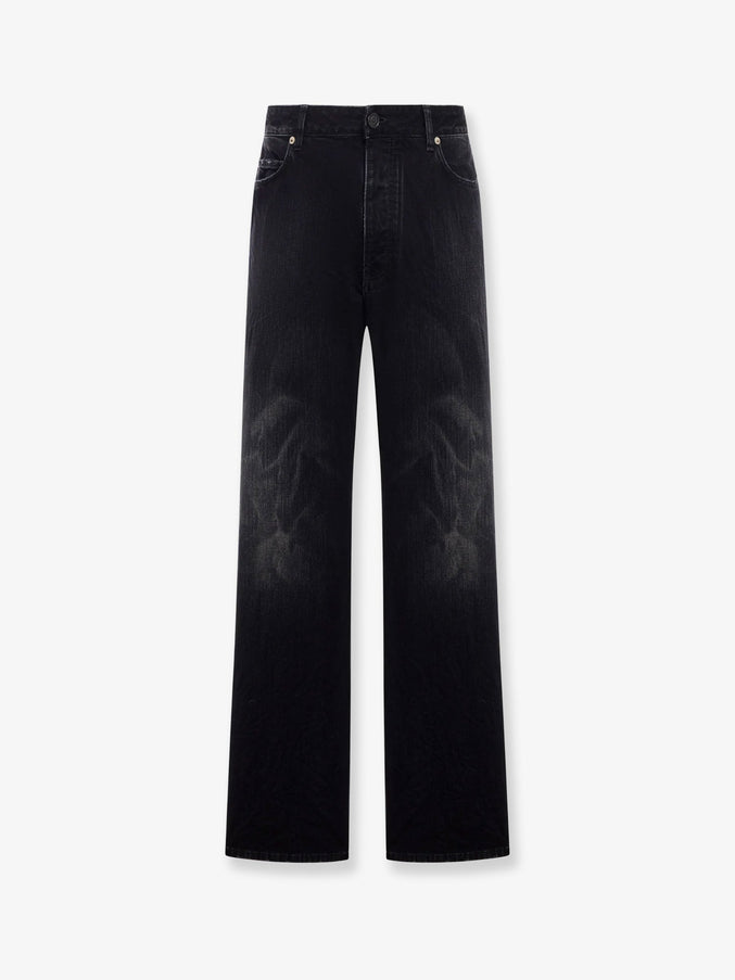 Balenciaga Distressed Jeans Black Fade Out