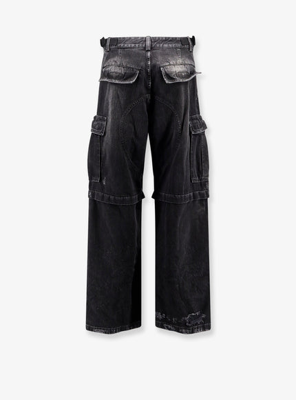 Balenciaga Cargo Black Denim Trousers