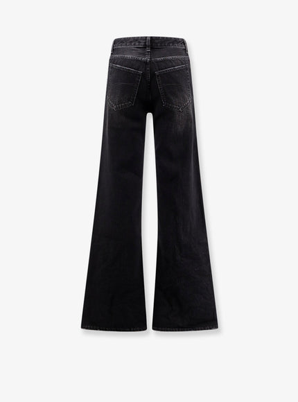 Balenciaga Wide Leg Black Denim Trousers