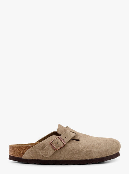 Birkenstock Boston Bs Suede Mule Taupe