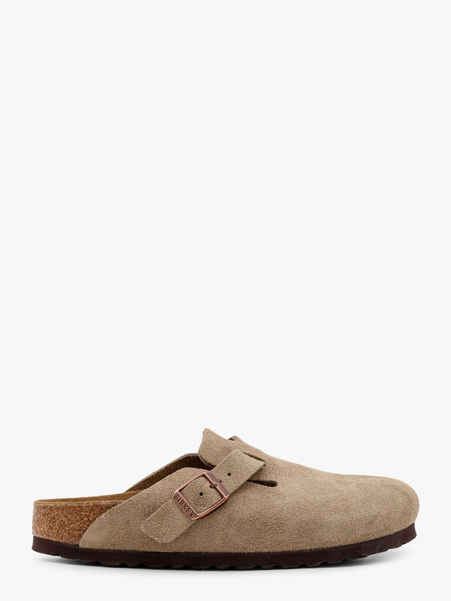 Birkenstock Boston Bs Suede Mule Taupe