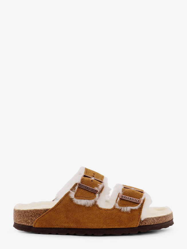 Birkenstock Arizona Shearling Suede Sandals Mink