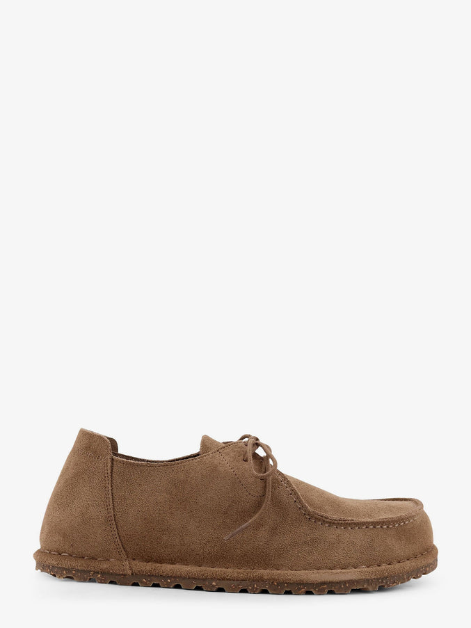 Birkenstock Suede Lace Up Gray Taupe