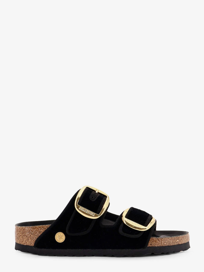 Birkenstock Arizona Big Buckle Piping Rivet Logo Sandals Black