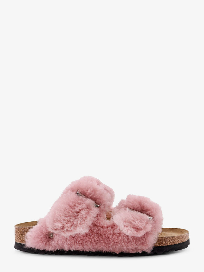 Birkenstock Arizona Faux Fur Low Sandals Crystal Rose
