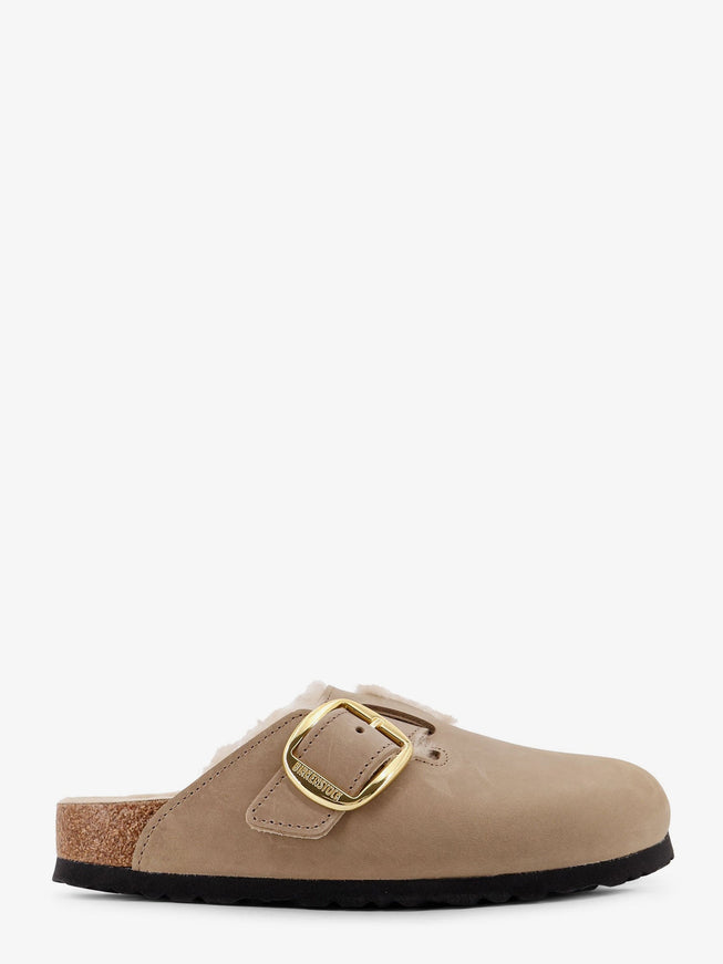 Birkenstock Boston Low Suede Sandals Tabacco Brown