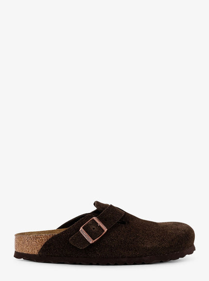Birkenstock Boston Bs Suede Mule Mocca