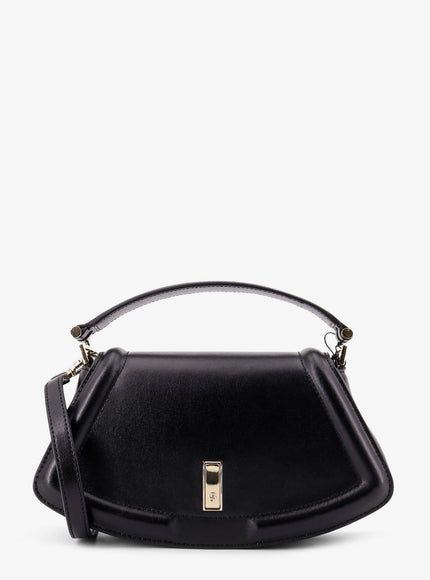 Boss Ariell Leather Shoulder Bag Uni Black