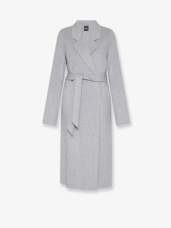 Boss Cotaz Double Face Wool Coat Light Pastel Grey