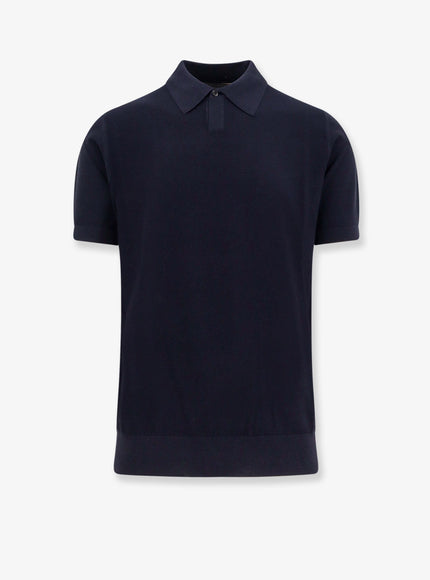 Boss Virgin Wool Polo Shirt Dark Blue