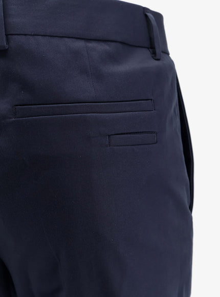 Boss Cotton And Silk Trousers
