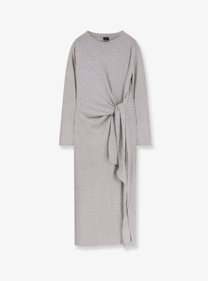 Boss Erlot Stretch Modal Dress Open White