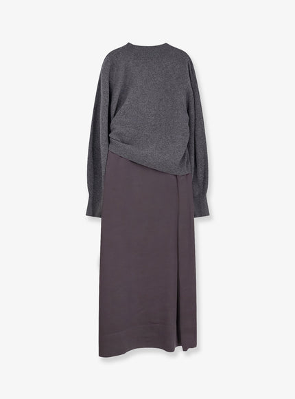 Boss Flalina Dress With Virgin Wool And Cashmere Sweater