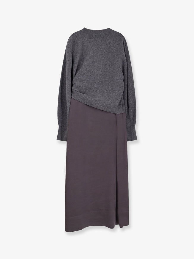 Boss Flalina Dress With Virgin Wool And Cashmere Sweater
