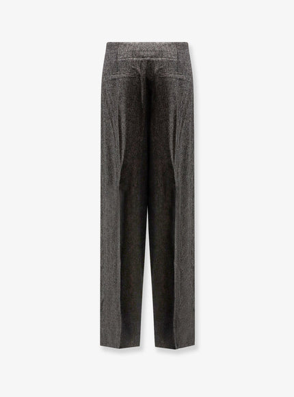Boss Telda Viscose And Virgin Wool Trousers