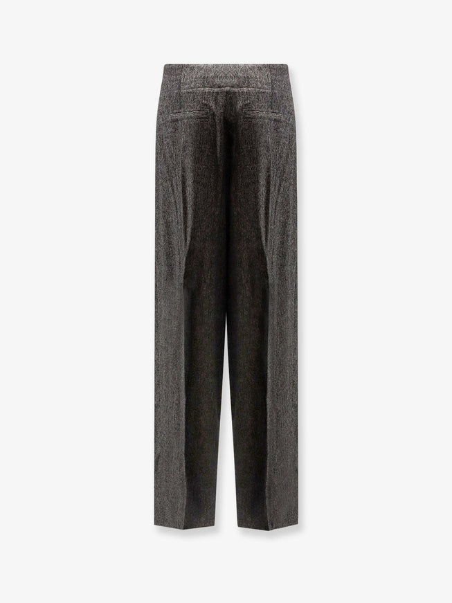 Boss Telda Viscose And Virgin Wool Trousers