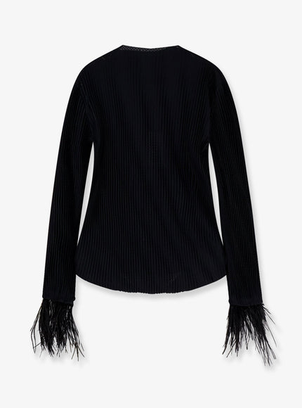 Boss Efedera Pleated Top Black