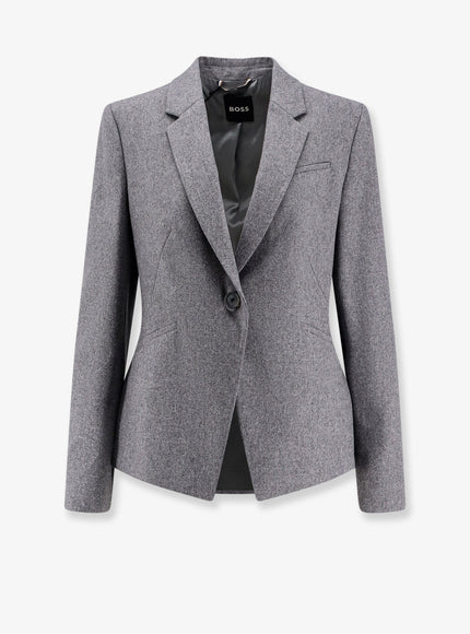 Boss Jia9 Manteco Wool Blazer Light Pastel Grey