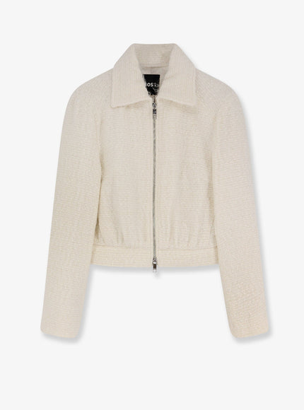 Boss Jocalen Wool Blend Jacket Open White