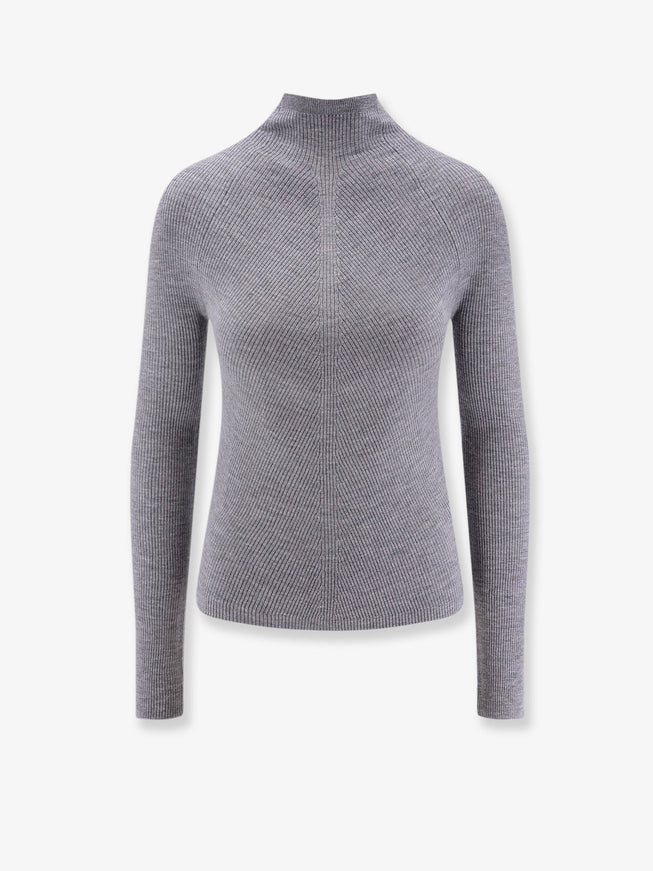 Boss Foliora Virgin Wool Turtleneck Light Pastel Grey