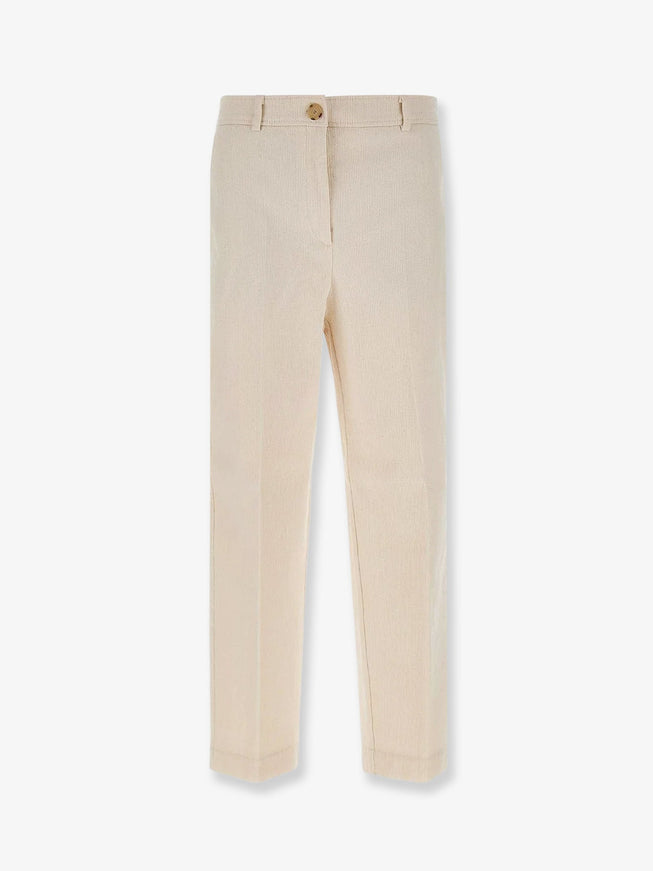 Boss Corduroy Trousers Light Pastel Grey
