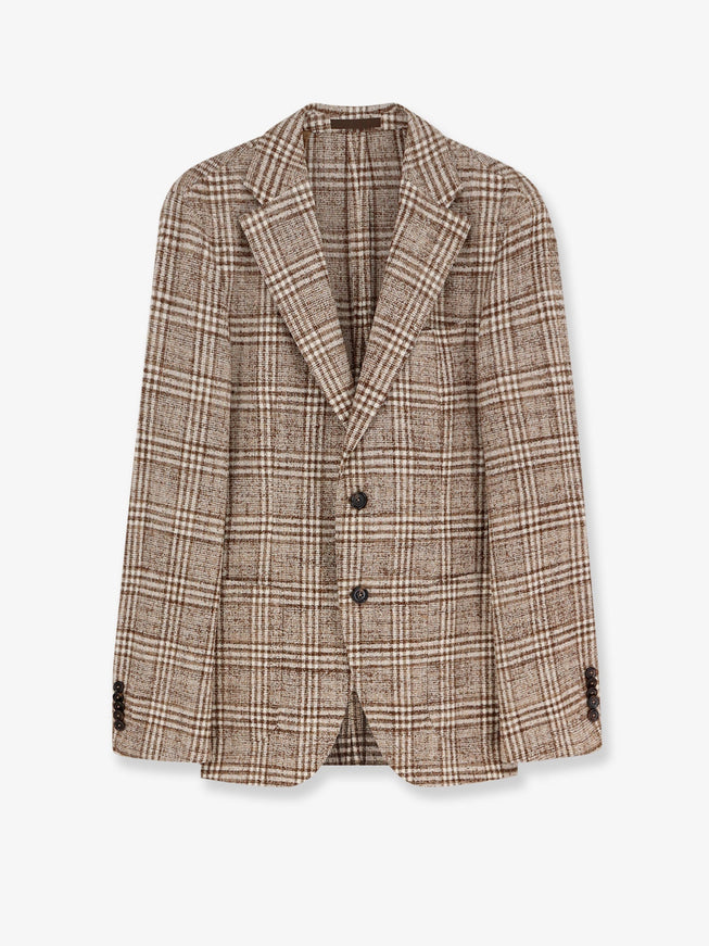Boss Heston Madras Blazer Medium Brown