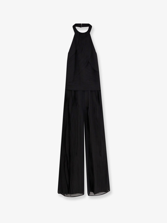 Boss Dellana Pleated Jumpsuit Black