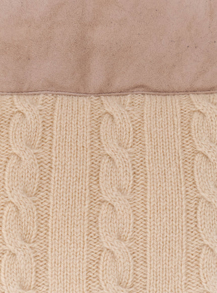 Boss Heat Virgin Wool And Cashmere Jacket With Suede Inserts