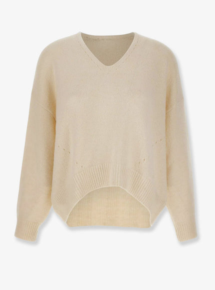 Boss Alpaca Blend Sweater Open White