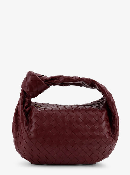 Bottega Veneta Jodie Small Leather Handbag With Intrecciato Motif Uni Barolo-Gold