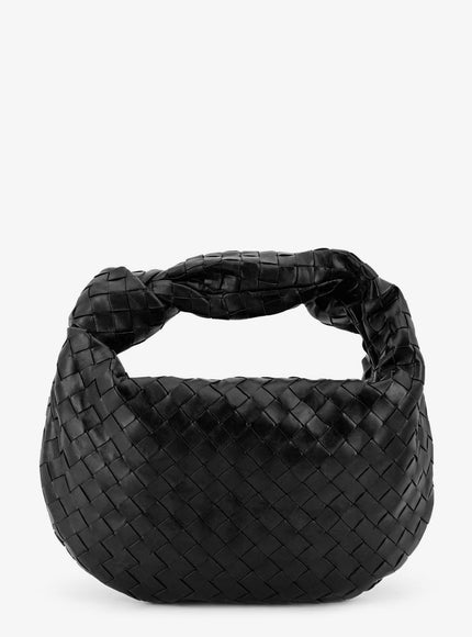 Bottega Veneta Jodie Small Leather Handbag With Intrecciato Motif Uni Black Gold.