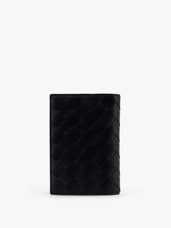 Bottega Veneta Leather Passport Holder With Intrecciato Motif