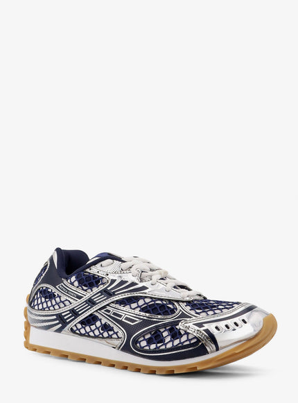Bottega Veneta Orbit Leather And Mesh Sneakers