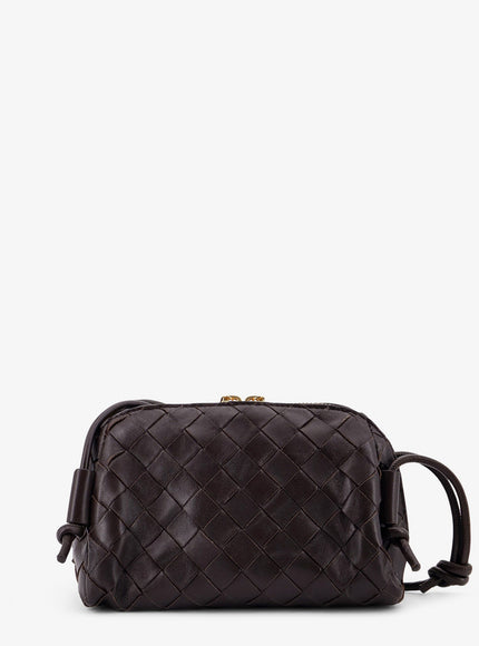 Bottega Veneta Concert Leather Clutch With Intrecciato Motif
