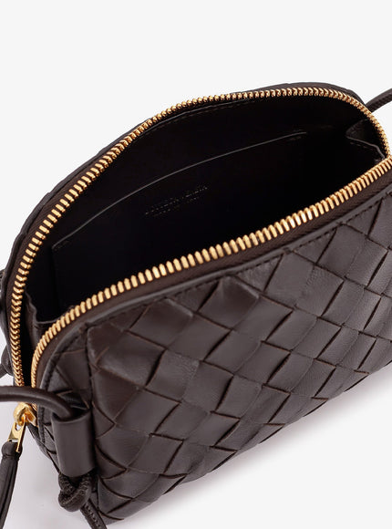 Bottega Veneta Concert Leather Clutch With Intrecciato Motif