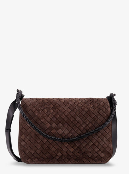 Bottega Veneta Intrecciato Suede Shoulder Bag Uni Fondant Bl-Vinta.s