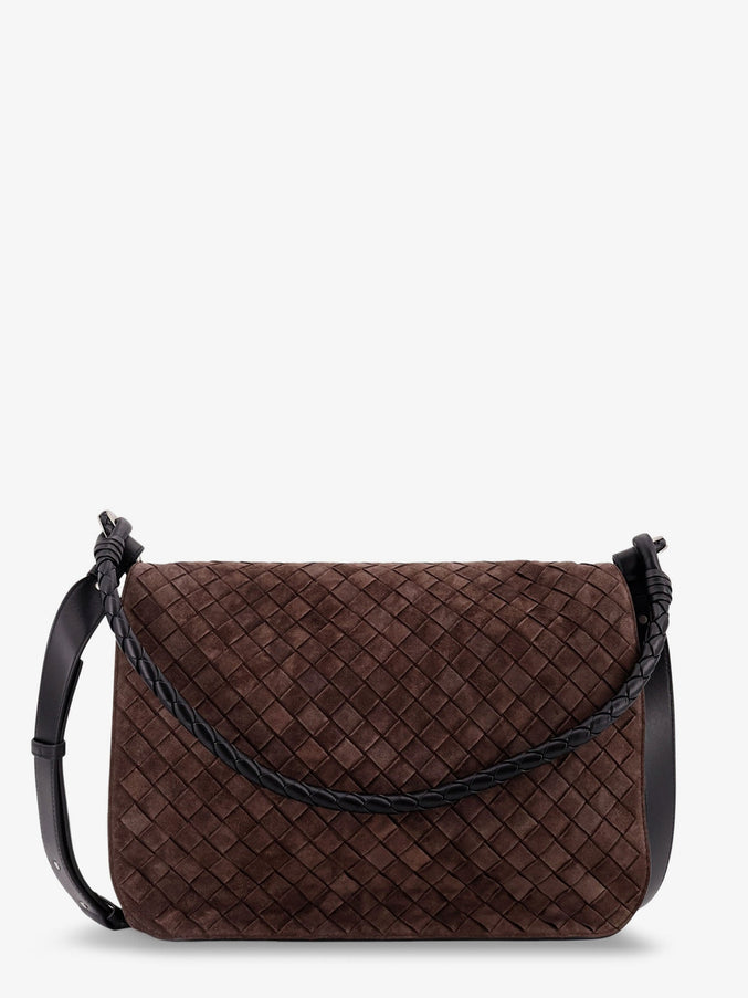 Bottega Veneta Intrecciato Suede Shoulder Bag Uni Fondant Bl-Vinta.s
