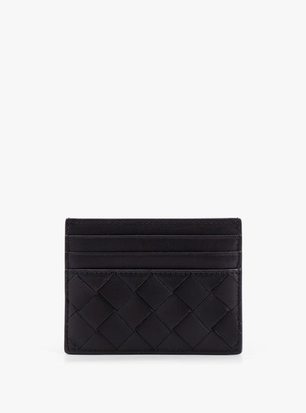 Bottega Veneta Leather Cardholder With Intrecciato Motif