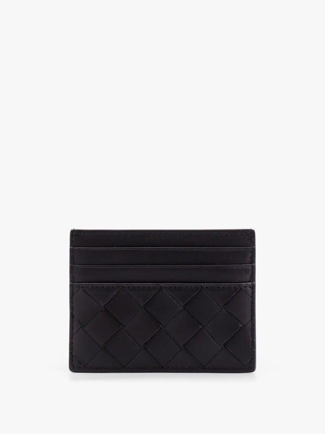 Bottega Veneta Leather Cardholder With Intrecciato Motif