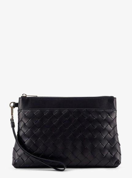 Bottega Veneta Intrecciato Prism Leather Pochette Uni Nocturnal