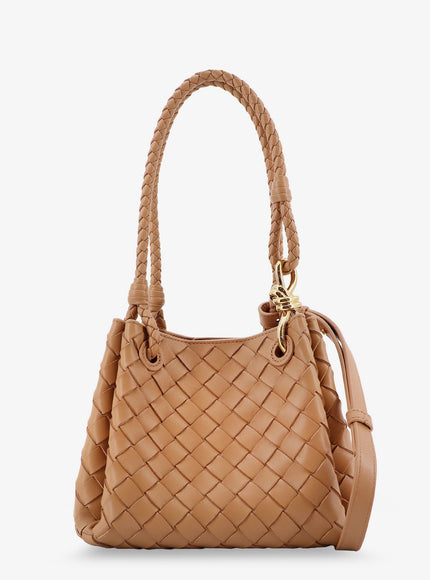 Bottega Veneta Parachute Leather Crossbody Bag Uni Biscuit