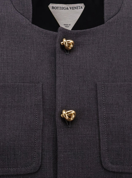 Bottega Veneta Cotton And Viscose Blazer With Knots Detail