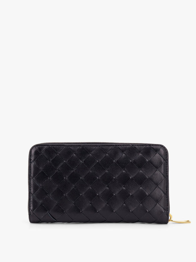 Bottega Veneta Leather Wallet With Intrecciato Motif