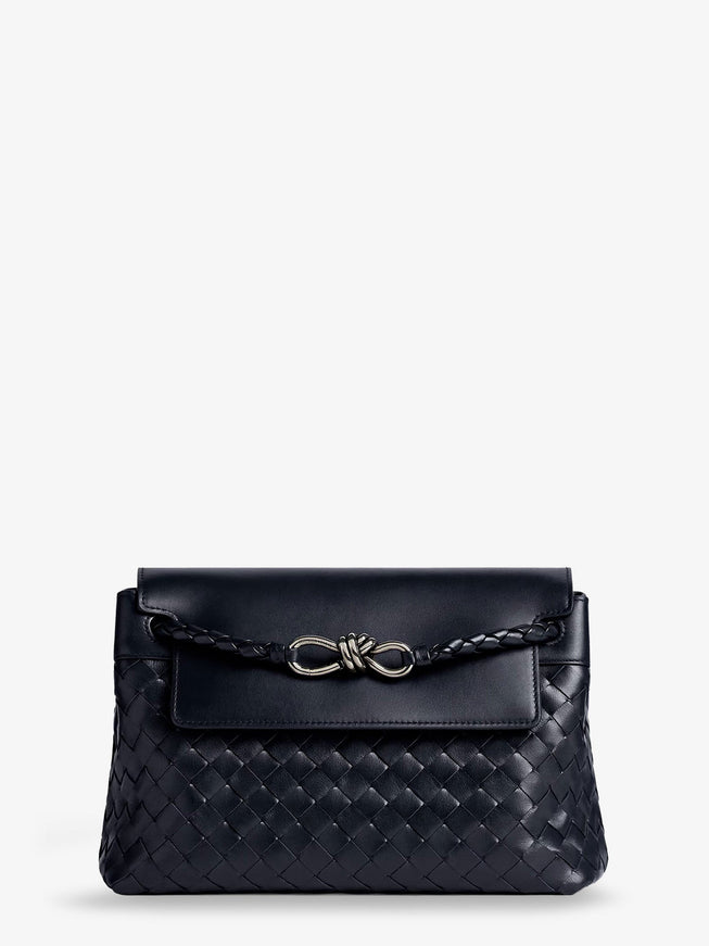 Bottega Veneta Andiamo Messenger Shoulder Bag In Woven Leather With Knot Detail Uni Nocturnal