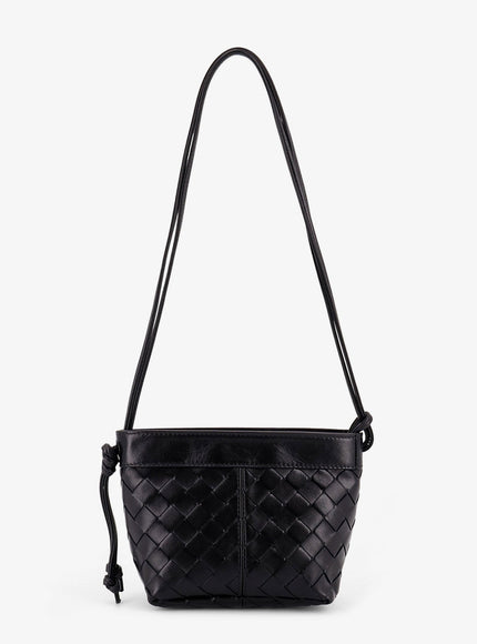 Bottega Veneta Pouch On Strap Leather Bag Uni Black Gold.